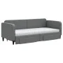 Sofá cama nido con cajones tela gris oscuro 80x200 cm de vidaXL, Camas y somieres - Ref: Foro24-3196866, Precio: 458,34 €, De...