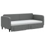 Sofá cama nido con cajones tela gris oscuro 80x200 cm de vidaXL, Camas y somieres - Ref: Foro24-3196866, Precio: 455,24 €