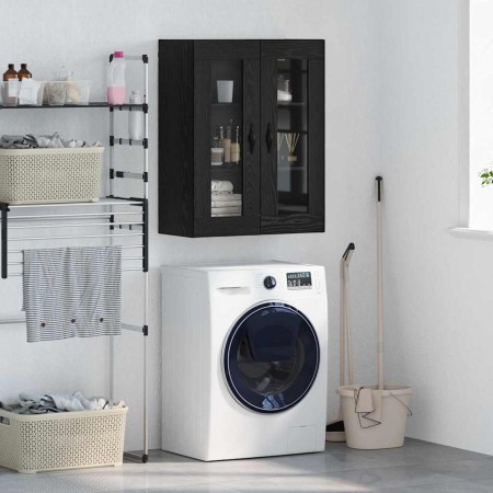 Armario de pared Roble Negro 69,5 x 34 x 90 cm