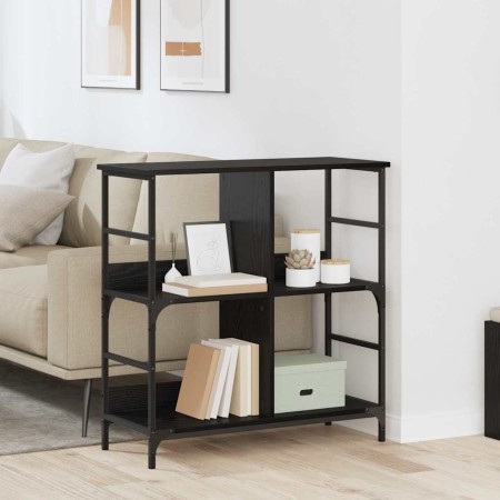 Estante de libros Roble negro 78.5 x 33 x 82 cm