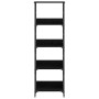 Estante de libros Roble Negro 50 x 33 x 153 cm