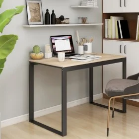 Computertisch aus Spanplatte in Schwarz und Eiche, 110 x 60 x 73 cm von vidaXL, Schreibtische - Ref: Foro24-30199, Preis: 130...