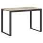 Black and oak chipboard computer desk 110x60x73 cm by vidaXL, Desks - Ref: Foro24-30199, Price: 130,15 €, Discount: %