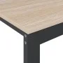 Black and oak chipboard computer desk 110x60x73 cm by vidaXL, Desks - Ref: Foro24-30199, Price: 130,15 €, Discount: %
