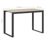 Black and oak chipboard computer desk 110x60x73 cm by vidaXL, Desks - Ref: Foro24-30199, Price: 130,15 €, Discount: %
