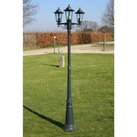 Gartenlaternenpfahl 3 Arme Aluminium dunkelgrün/schwarz 215 cm von vidaXL, Außenbeleuchtung - Ref: Foro24-40246, Preis: 156,4...