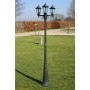 Gartenlaternenpfahl 3 Arme Aluminium dunkelgrün/schwarz 215 cm von vidaXL, Außenbeleuchtung - Ref: Foro24-40246, Preis: 153,3...