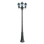 Gartenlaternenpfahl 3 Arme Aluminium dunkelgrün/schwarz 215 cm von vidaXL, Außenbeleuchtung - Ref: Foro24-40246, Preis: 153,3...