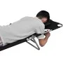 Folding steel sun lounger with black steel head cushion by vidaXL, Loungers - Ref: Foro24-41482, Price: 74,56 €, Discount: %