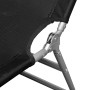 Klappbare Sonnenliege aus Stahl mit schwarzem Kopfkissen aus Stahl von vidaXL, Liegen - Ref: Foro24-41482, Preis: 80,15 €, Ra...