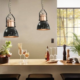 Ceiling lamps 2 units round black E27 by vidaXL, Lamps - Ref: Foro24-50868, Price: 92,48 €, Discount: %