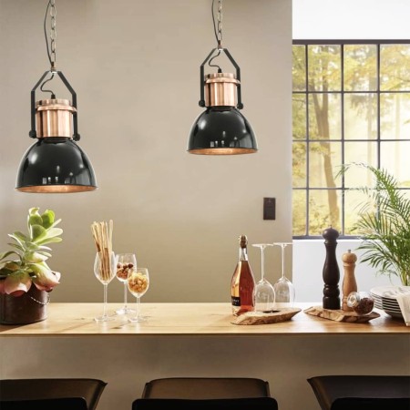 Ceiling lamps 2 units round black E27 by vidaXL, Lamps - Ref: Foro24-50868, Price: 81,51 €, Discount: %
