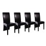 Esszimmerstühle 4 Einheiten aus schwarzem Kunstleder von vidaXL, Essstühle - Ref: Foro24-60597, Preis: 249,79 €, Rabatt: %