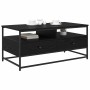 Mesa de Café Roble negro 100 x 51 x 45 cm Madera contrachapada