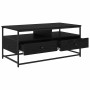 Mesa de Café Roble negro 100 x 51 x 45 cm Madera contrachapada