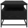 Mesa de Café Roble negro 100 x 51 x 45 cm Madera contrachapada