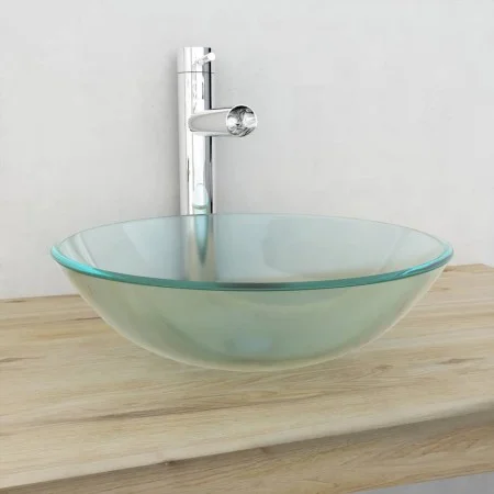 Lavabo de vidrio templado 42 cm esmerilado by vidaXL, Sinks - Ref: Foro24-142230, Price: 56,89 €, Discount: %