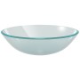 Gehärtetes Glaswaschbecken, 42 cm, mattiert. von vidaXL, Sinkt - Ref: Foro24-142230, Preis: 64,34 €, Rabatt: %