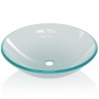 Gehärtetes Glaswaschbecken, 42 cm, mattiert. von vidaXL, Sinkt - Ref: Foro24-142230, Preis: 64,34 €, Rabatt: %