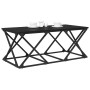 Mesa de Café Roble negro 100 x 49 x 40 cm Madera contrachapada