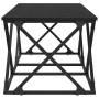 Mesa de Café Roble negro 100 x 49 x 40 cm Madera contrachapada