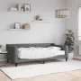 Sofá cama con colchón tela gris oscuro 90x190 cm de vidaXL, Camas y somieres - Ref: Foro24-3197419, Precio: 315,39 €, Descuen...
