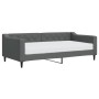 Sofá cama con colchón tela gris oscuro 90x190 cm de vidaXL, Camas y somieres - Ref: Foro24-3197419, Precio: 327,66 €