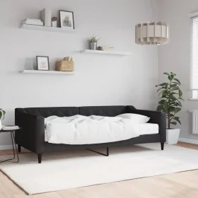 Sofa bed with black fabric mattress 90x190 cm by vidaXL, Beds and slatted bases - Ref: Foro24-3197420, Price: 306,42 €, Disco...