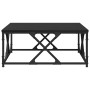 Mesa de Café Roble negro 70 x 70 x 30 cm Madera contrachapada