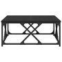 Mesa de Café Roble negro 70 x 70 x 30 cm Madera contrachapada