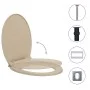 Toilet seat with soft close quick release oval beige by vidaXL, Toilet and bidet seats - Ref: Foro24-145821, Price: 42,07 €, ...