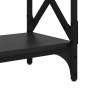 Mesa Consola Roble Negro 100 x 28 x 80,5 cm