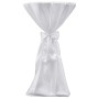 2 weiße Tischdecken von 70 cm mit Schleife von vidaXL, Abdeckungen - Ref: Foro24-241188, Preis: 30,82 €, Rabatt: %