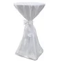 2 manteles blancos de 70 cm con lazo de vidaXL, Fundas - Ref: Foro24-241188, Precio: 26,91 €, Descuento: %