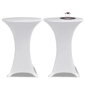 2 Fitted White Tablecloths for Standing Table - 70cm Diameter by vidaXL, Covers - Ref: Foro24-241202, Price: 23,24 €, Discoun...
