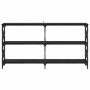 Mesa Consola Roble negro 156 x 28 x 80,5 cm