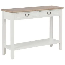 White wooden console table 110x35x80 cm by vidaXL, Side tables - Ref: Foro24-249901, Price: 194,12 €, Discount: %