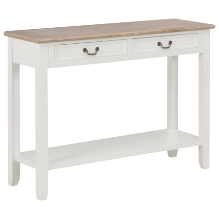 Weißer Konsolentisch aus Holz 110x35x80 cm von vidaXL, Seitentische - Ref: Foro24-249901, Preis: 197,64 €, Rabatt: %