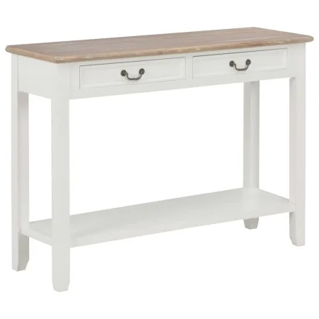 White wooden console table 110x35x80 cm by vidaXL, Side tables - Ref: Foro24-249901, Price: 194,12 €, Discount: %
