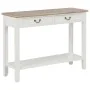 White wooden console table 110x35x80 cm by vidaXL, Side tables - Ref: Foro24-249901, Price: 194,12 €, Discount: %