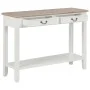 White wooden console table 110x35x80 cm by vidaXL, Side tables - Ref: Foro24-249901, Price: 194,12 €, Discount: %