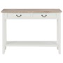 Weißer Konsolentisch aus Holz 110x35x80 cm von vidaXL, Seitentische - Ref: Foro24-249901, Preis: 197,64 €, Rabatt: %