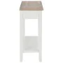 White wooden console table 110x35x80 cm by vidaXL, Side tables - Ref: Foro24-249901, Price: 194,12 €, Discount: %