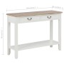 White wooden console table 110x35x80 cm by vidaXL, Side tables - Ref: Foro24-249901, Price: 197,64 €, Discount: %