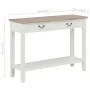 White wooden console table 110x35x80 cm by vidaXL, Side tables - Ref: Foro24-249901, Price: 194,12 €, Discount: %