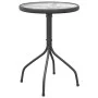 Anthrazitgrauer Gartentisch aus Stahl Ø50x71 cm von vidaXL, Gartentische - Ref: Foro24-316823, Preis: 40,96 €, Rabatt: %
