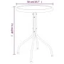 Anthrazitgrauer Gartentisch aus Stahl Ø50x71 cm von vidaXL, Gartentische - Ref: Foro24-316823, Preis: 40,96 €, Rabatt: %