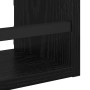 Conjunto de estantes de pared 3 pcs Roble Negro 40x16x14cm