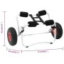 Carrito de kayak de aluminio de vidaXL, Tráilers para barcos - Ref: Foro24-90374, Precio: 76,61 €, Descuento: %