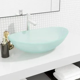 Gehärtetes mattiertes Glaswaschbecken 54,5x35x15,5 cm von vidaXL, Sinkt - Ref: Foro24-345244, Preis: 60,04 €, Rabatt: %